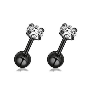 5mm CZ Ball Back Stud Earrings